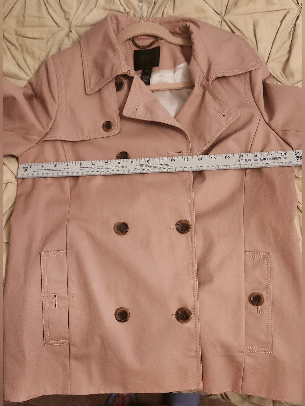J CREW Light Brown Women's Trench Coat with Belt
